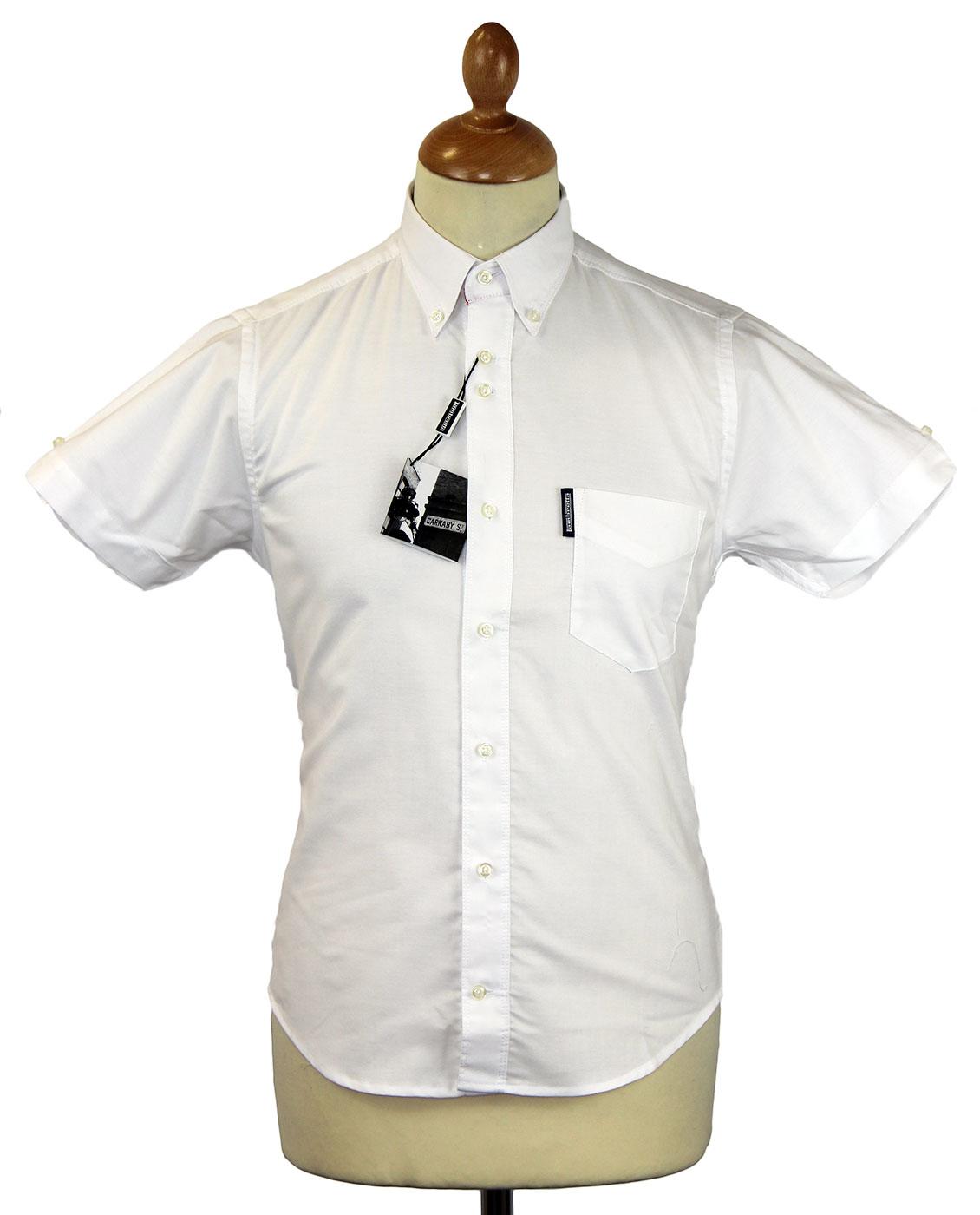 LAMBRETTA Retro Mod Short Sleeve Oxford Shirt (W)